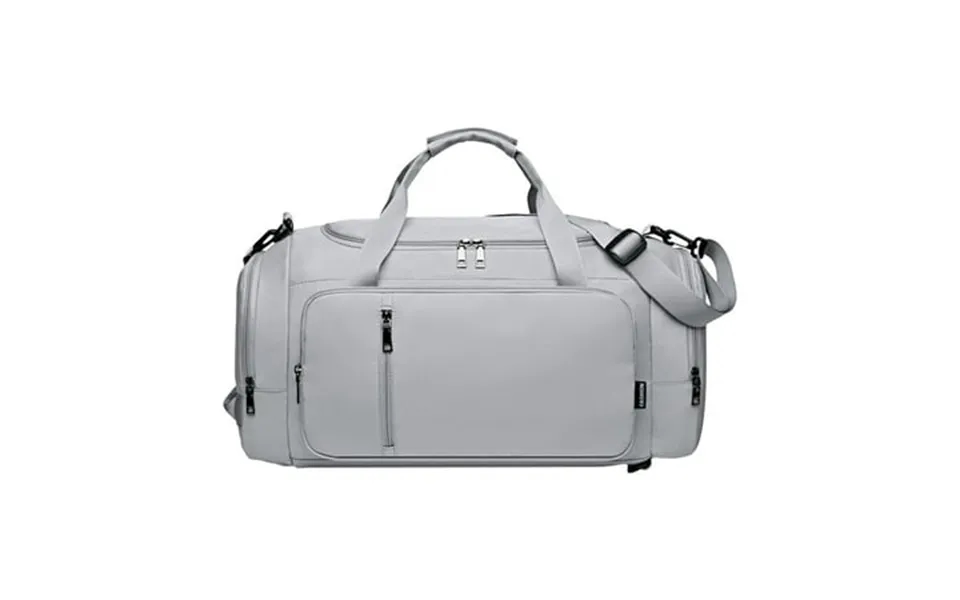 Ehjre Travel Duffle Bag Carry On Tote Large Capacity Overnight Bag With Trolley Sleeve Gray