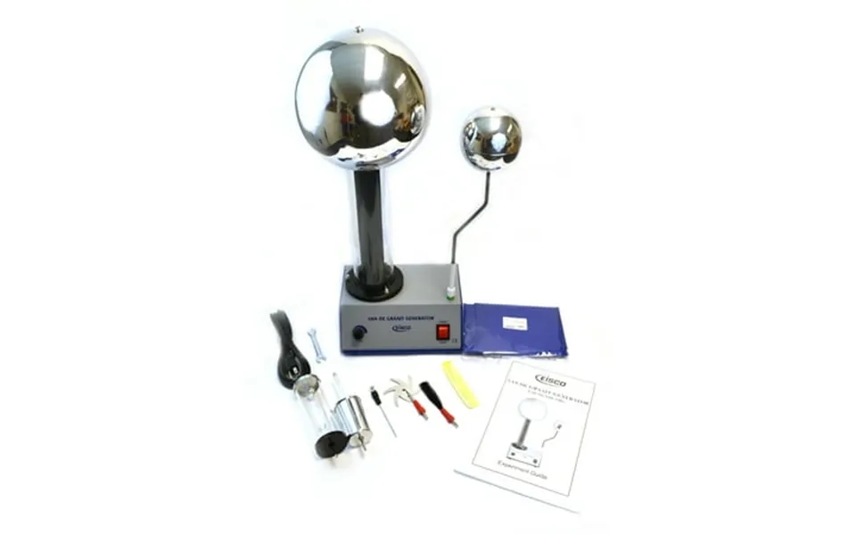 Eisco Labs 400 000 Volt Van De Graaff Kit With 10 Electrostatic Attachments