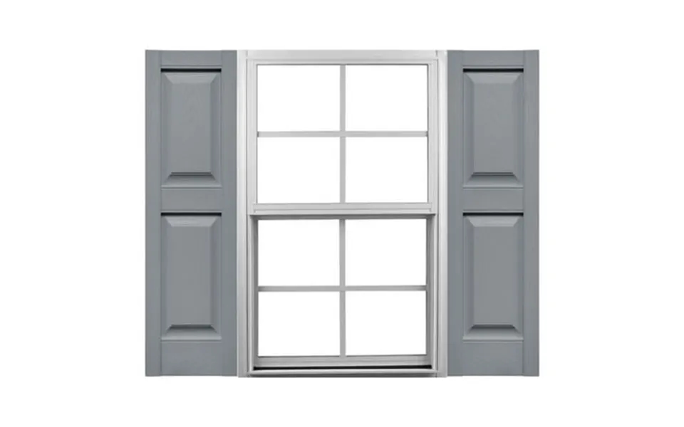 Ekena Millwork 14 3 4 W X 35 H Mid-america Vinyl Tailormade Size Williamsburg Double Panel Shutters W Installation Shutt