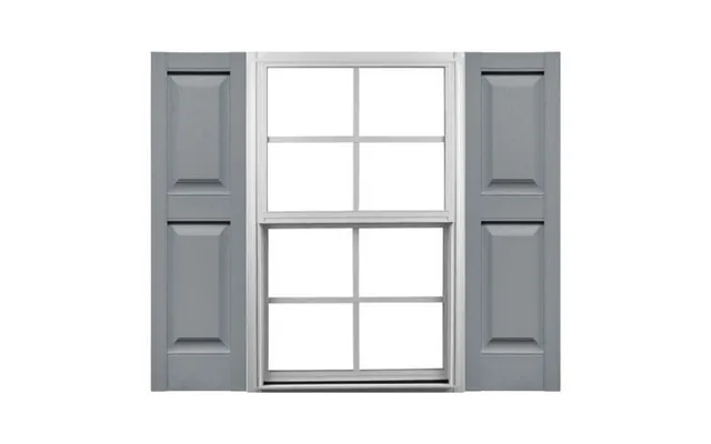 Ekena Millwork 14 3 4 W X 35 H Mid-america Vinyl Tailormade Size Williamsburg Double Panel Shutters W Installation Shutt product image