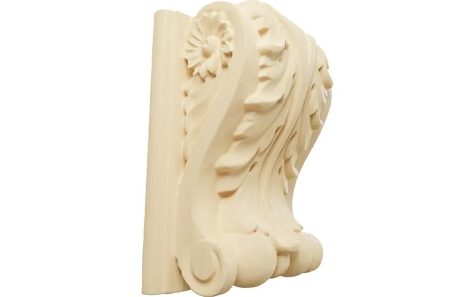 Ekena Millwork 3 1 2 W X 2 D X 4 1 2 H Small Acanthus Block W Backplate Wood Corbel Maple