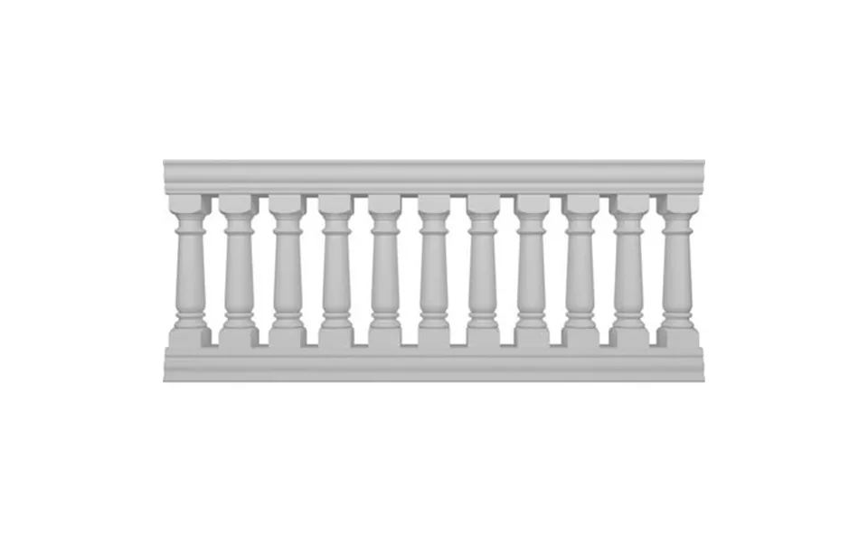 Ekena Millwork 38 H X 7 L Fiberthane Wellington Unassembled Balustrade Railing Kit Style G 7 5 8 On-center Spacing To Pa