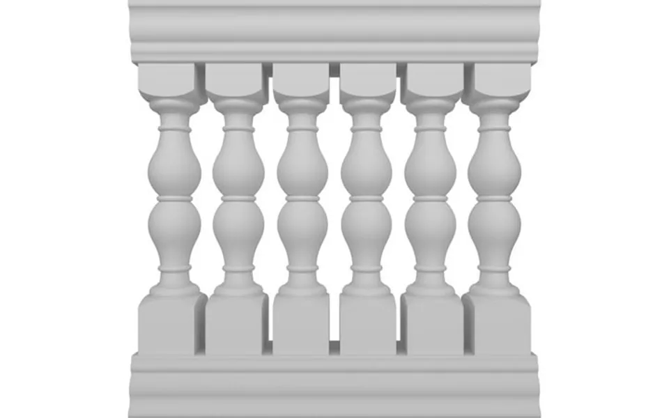 Ekena Millwork 40 H X 3 L Fiberthane Avalon Unassembled Balustrade Railing Kit Style D 6 7 8 On-center Spacing To Pass 4