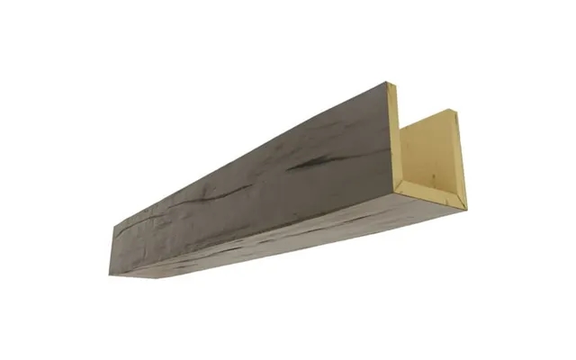 Ekena Millwork 6 W X 12 H X 22 L 3-sided U-beam Riverwood Endurathane Faux Wood Ceiling Beam Burnished Honey Dew product image