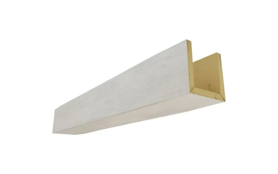 Ekena Millwork 8 W X 4 H X 24 L 3-sided U-beam Sandblasted Endurathane Faux Wood Ceiling Beam Factory Prepped