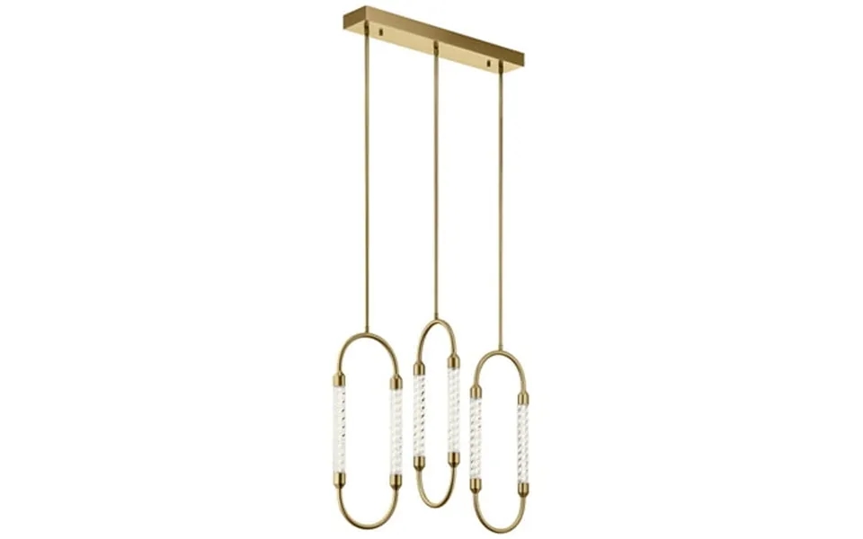 Elan 84148 Delsey 6 Light 32 Wide Led Linear Pendant - Gold