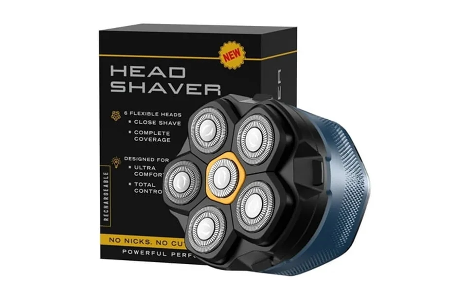 Electric Head Shaver Maxt 6d Mens Cordless Rechargeable Wet Dry Bald Head Waterproof Razor