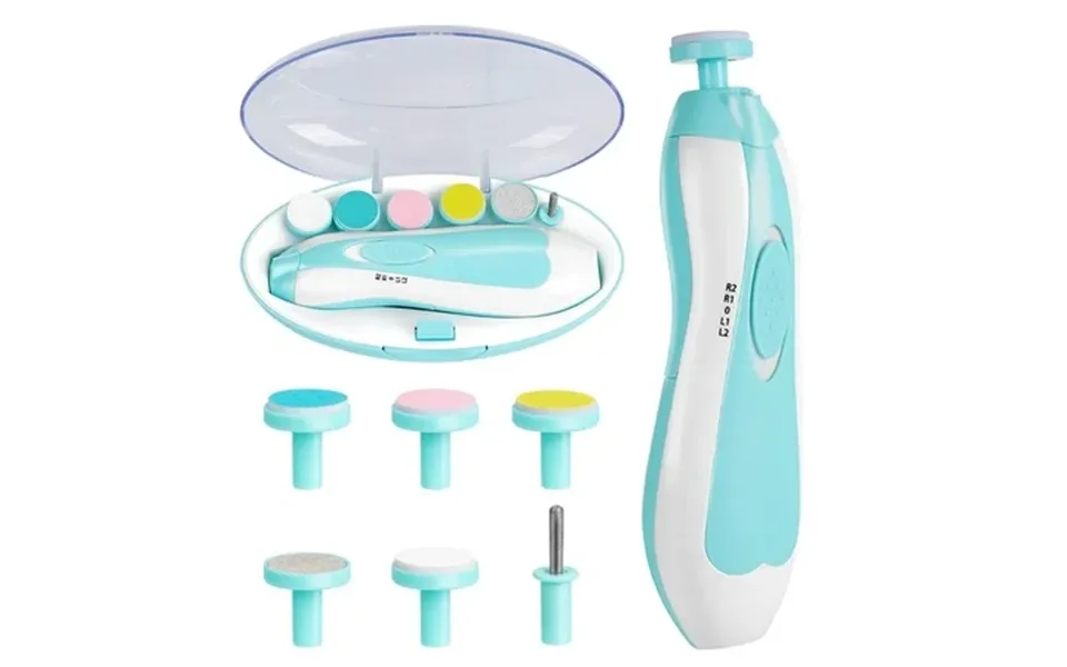 Electric Nail File Drill For Baby No Sharp Claws Hurt 6 In 1 Safety Cutter Trimmer Clipper For Toes And Fingers