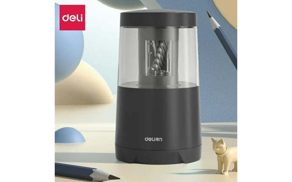 Electric Pencil Sharpener Automatic Sharpener Pencil Sharpening Machine With 2 Power Drives Usb Cable & Battery Black