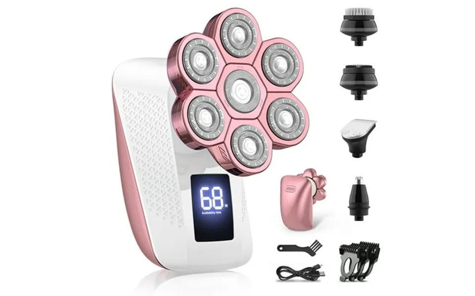 Electric Razors For Women 7d Rotary Painless Shaver For Legs Bikini Facial Hair Removal Body Wet Dry Razor Water Resista