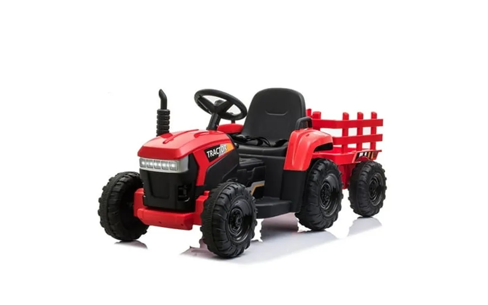 Electric Ride On Tractor Ride On Toy With Trailer For Kids 12v Battery Powered Tractor Vehicle With Led Light Bluetooth
