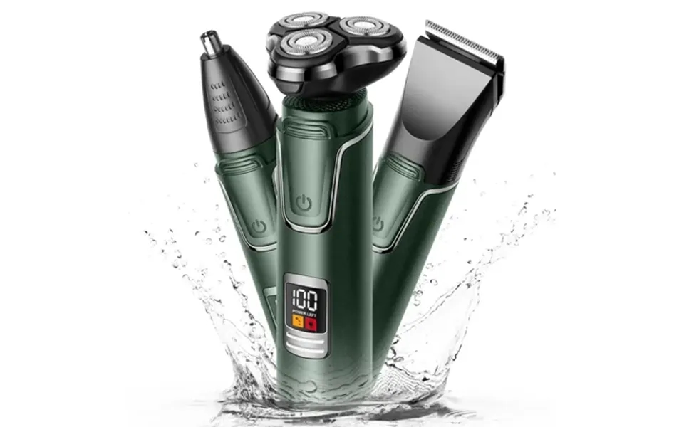 Electric Shaver Razor For Men 3 In 1 Men S Cordless Led Display Ipx7 Waterproof Nose Hair Beard Trimmer Grooming Kit Wit