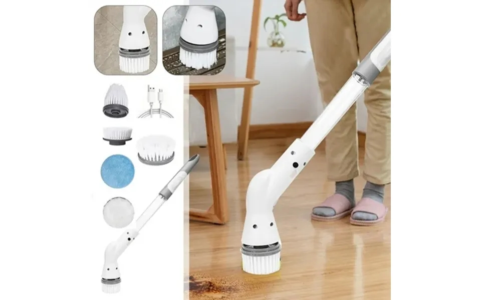 Electric Spin Scrubbers 360 Cordless Powerful Scrub Brush Cordless Spin Scrubbers With 4 Replaceable Brush Heads And Adj