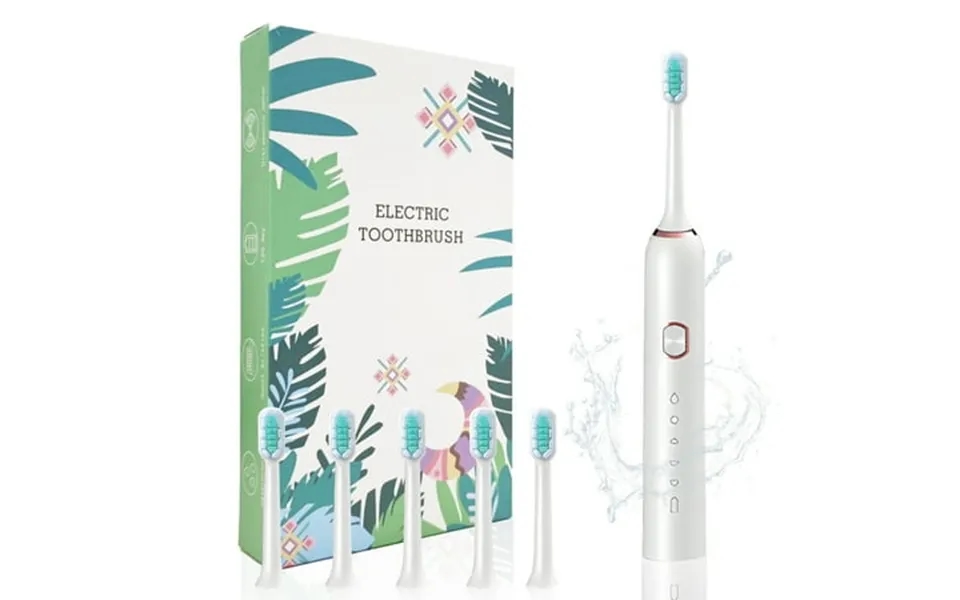 Electric Toothbrush 5 Modes 5 Brush Heads For Toothbrush Smart Timer 4h Fast Charge For 30 Days