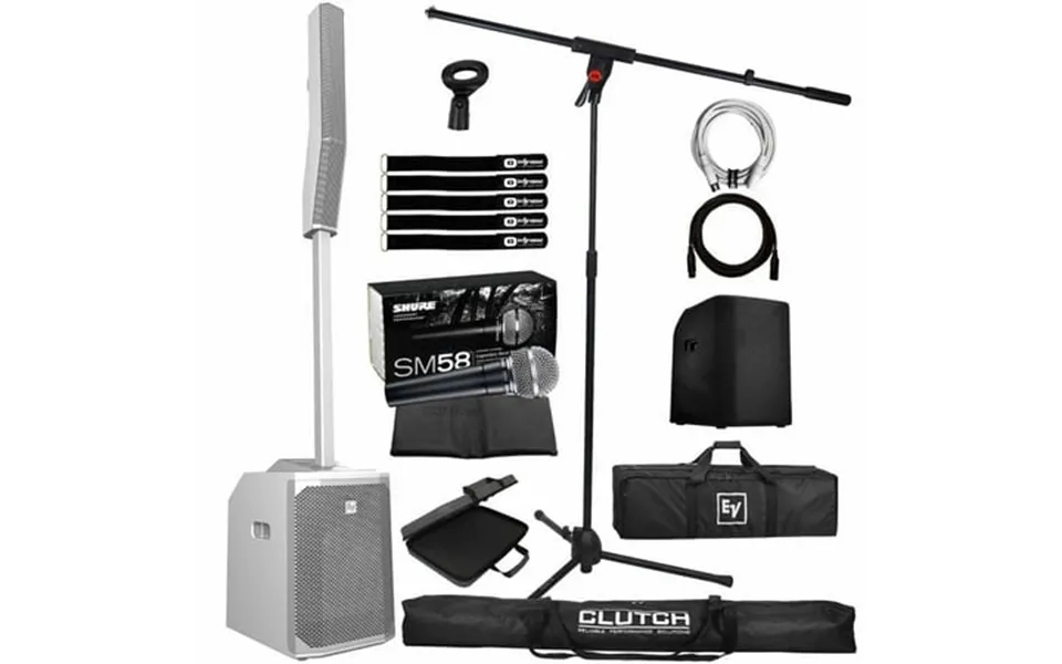 Electro-voice Evolve 50 White Column Pa System With Microphone Package