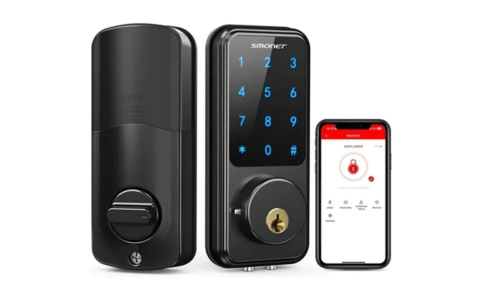 Electronic Deadbolt Smonet Touchscreen Keypad Deadbolt Door Locks With Keypad Combination Door Lock Wifi Door Lock Compa