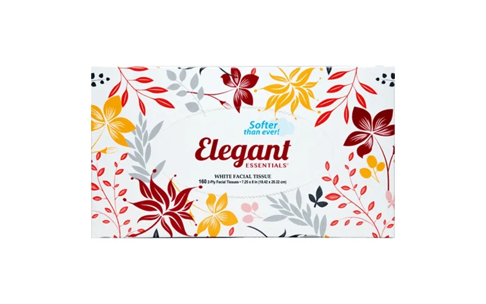 Elegant Essentials White 2-ply Facial Tissues - 160ct