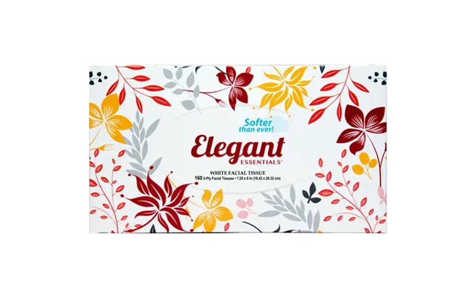 Elegant Essentials White 2-ply Facial Tissues - 160ct