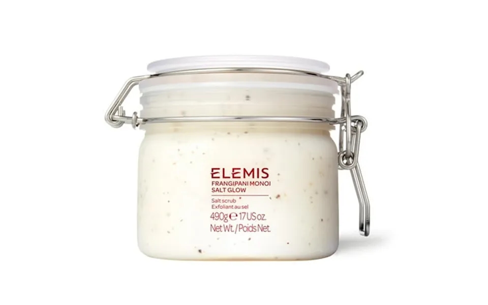 Elemis Frangipani Monoi Salt Glow Hyz01 Luxurious Tropical Salt Scrub Helps To Lock In Moisture And Exfoliates Smoothes