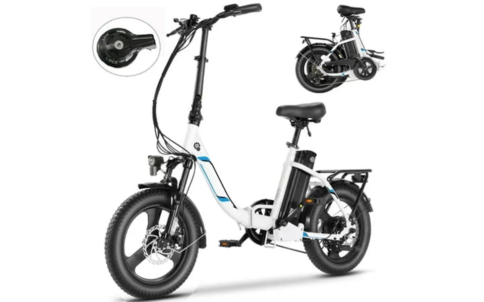 Elifine 3.0 Fat Tire Electric Bike For Adults 48v 7.8ah 350w Foldable Ebike With Lcd 5 Ridng Modes Lockable Suspension F