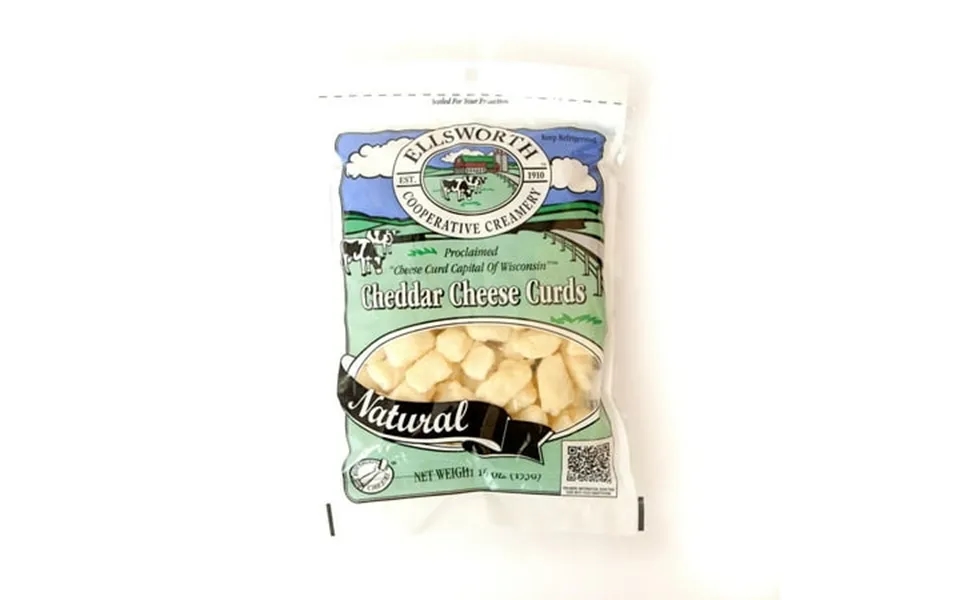 Ellsworth Natural Cheddar Cheese Curds 16oz 16 Pack