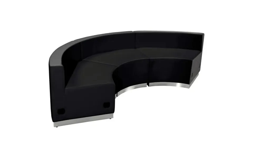 Emma Oliver Black Leathersoft Reception Configuration 3 Pieces