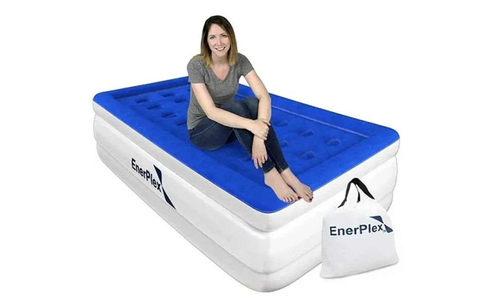 Enerplex Air Mattress With Built-in Pump - Double Height Inflatable Mattress For Camping Home & Portable Travel