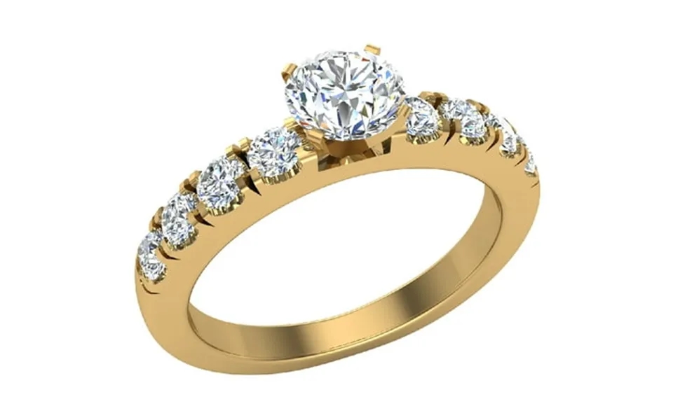 Engagement Rings For Women - Round Brilliant 18k Gold 1.20 Ct E Vs Gia Certificate