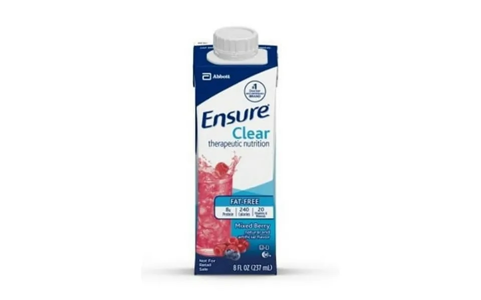 Ensure Clear Therapeutic Nutrition Mixed Berry 8 Ounce Cartons - 1 Case Of 32