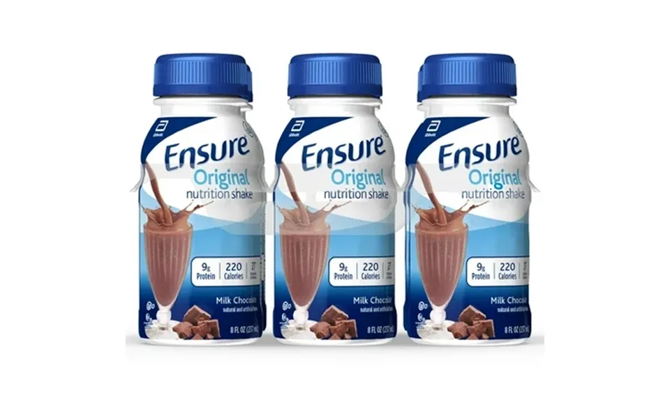 Ensure Original Nutrition Shake With 9 Grams Of Protein Meal Replacement Shakes Milk Chocolate 8 Fl Oz 24 Count 3 Packs