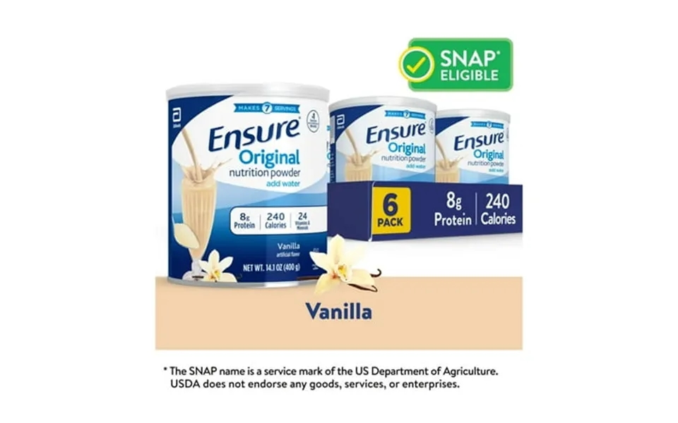 Ensure Original Vanilla Nutrition Powder Protein Powder 14.1 Oz - 6 Pack