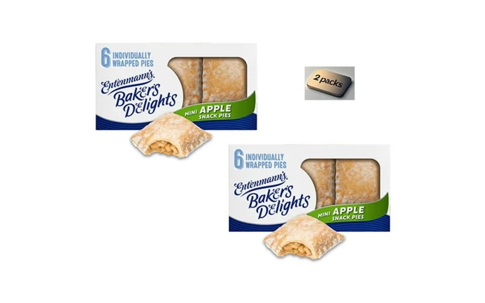 Entenmann S Baker S Delights Apple Snack Pies 6 Packs Soft Mini Snack Cakes 12 Oz Box 2 Packs