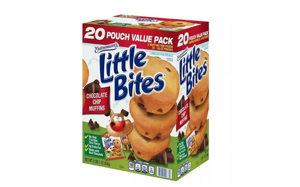 Entenmann S Little Bites Chocolate Chip Muffins 1.65 Oz. 20 Pk