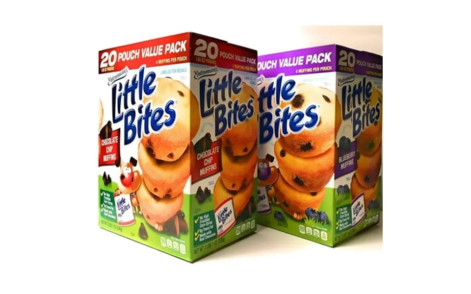 Entenmann S Little Bites Chocolate Chip Muffins - 20 Pouches