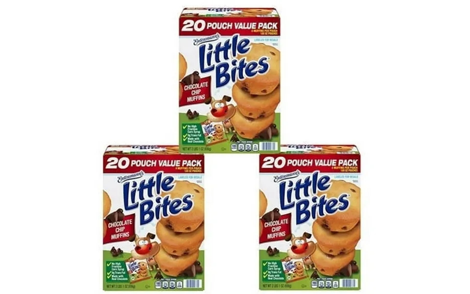 Entenmann S Little Bites Chocolate Chip Muffins No High Fructose Corn Syrup 0g Trans-fat - Always Baked Moist And Delici