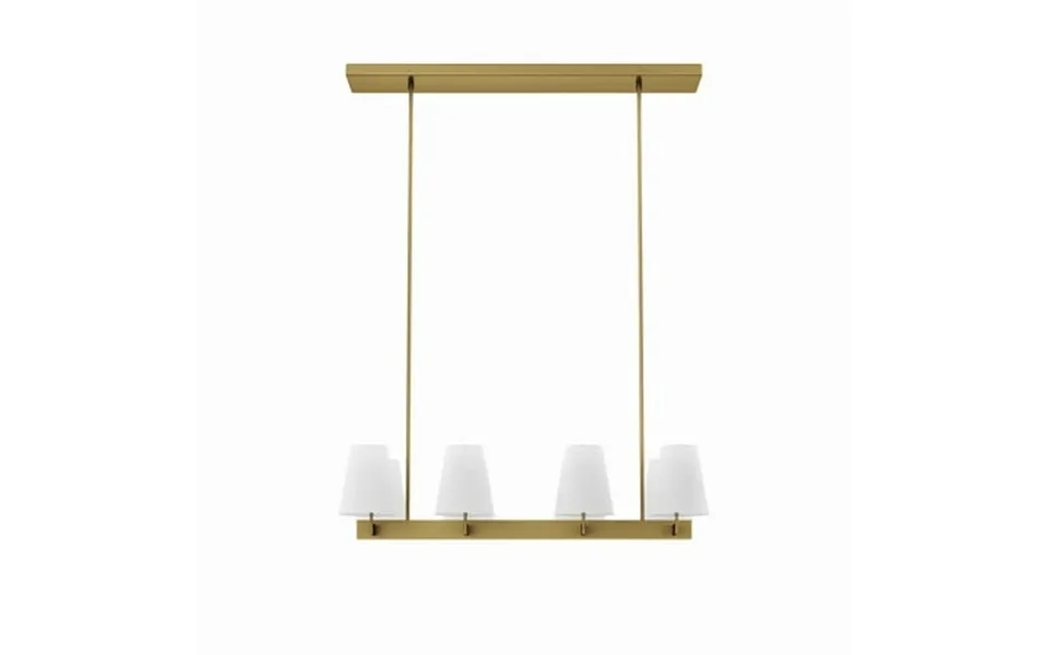 Enthrall 8-light Chandelier White Satin Brass