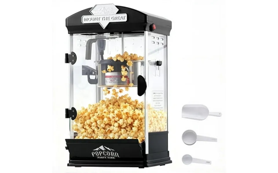 Enyopro Popcorn Maker Machine 10oz Kettle Popcorn Machine With Warming Deck Countertop Popcorn Popper For Movie Theatre