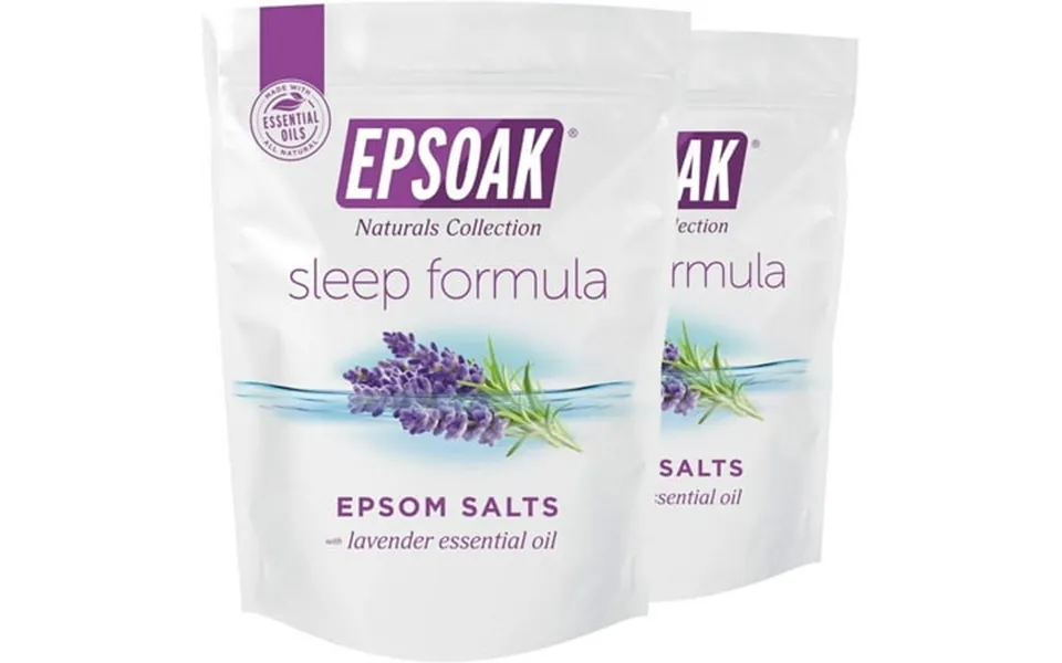 Epsoak Epsom Salt Sleep Formula 4 Lbs. - Lavender Bath Salts Sleep Well & Relax With Epsom Salt & 100% Natural Lavender