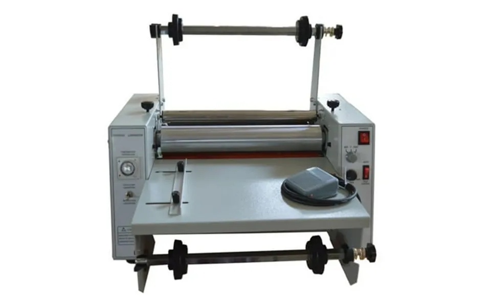 Eqcotwea 14 Steel Roller Thermal Laminator All Metal Hot Cold Roll Laminator