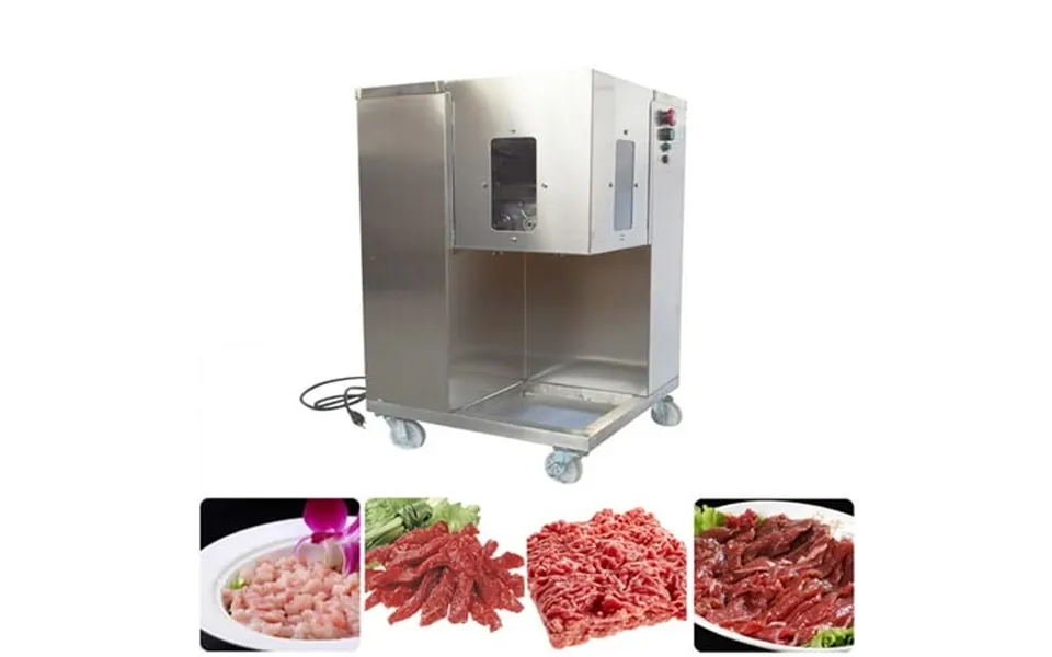 Eqcotwea Commercial Qsj-a Shredded Meat Slicer Cutting Machine Steak Beef Pork Cutter