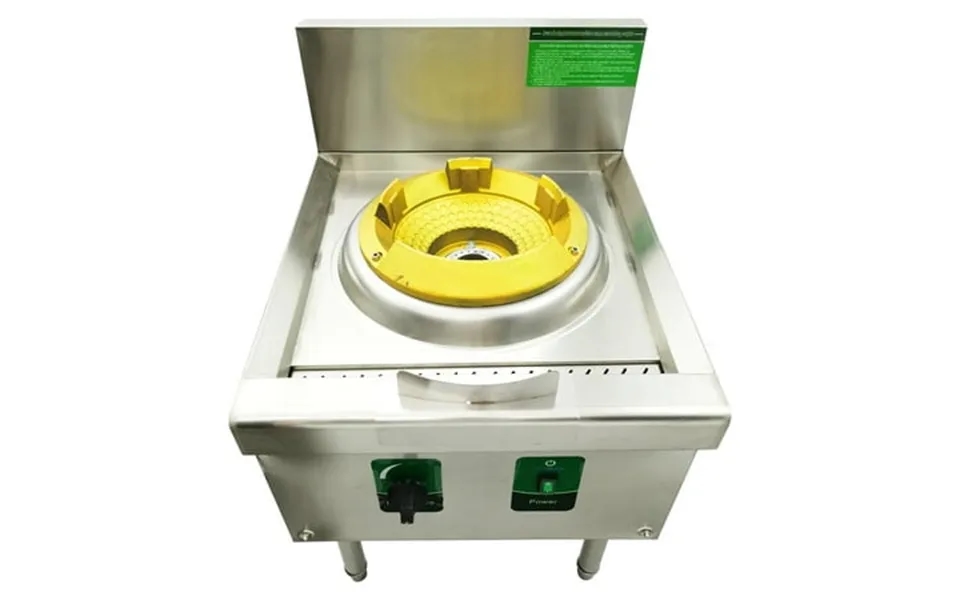 Eqcotwea Commercial Single-head High Fierce Fire Stove Chinese Wok Range Gas Stove With Baffle