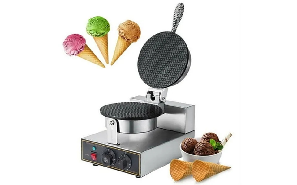 Eqcotwea Ice Cream Cone Machine Egg Roll Toast Sandwich Maker Single Head 8