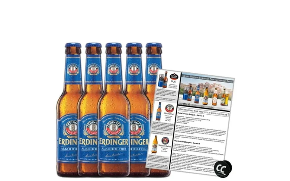 Erdinger Alkoholfrei Non Alcoholic Beer 5 Pack Award Winning Beer From Germany 11