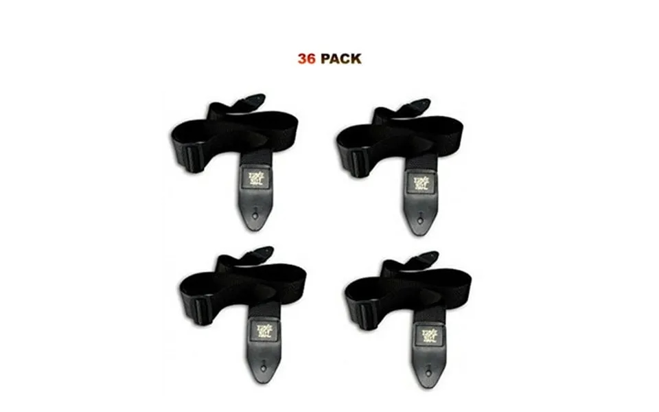 Ernie Ball Black Polypro Guitar Straps 36 Pack