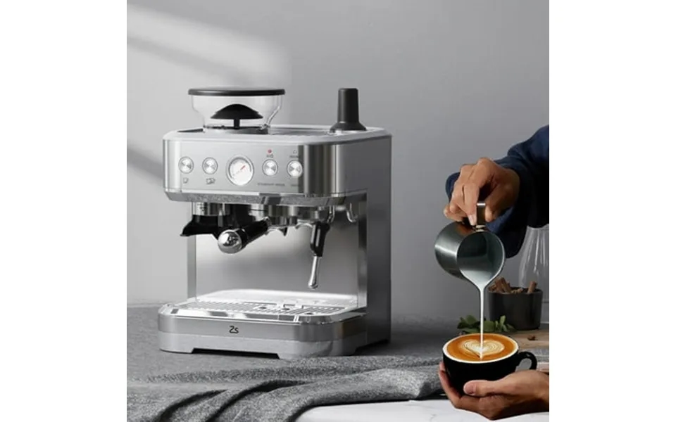 Espresso Machine With Grinder & Milk Frother 15 Bar Professional Espresso Coffee Machine With 2
