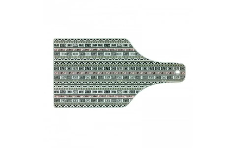Ethnic Cutting Board Geometric Pattern Antique Culture Inspirations Civilizations Decorative Tempered Glass Cutting And