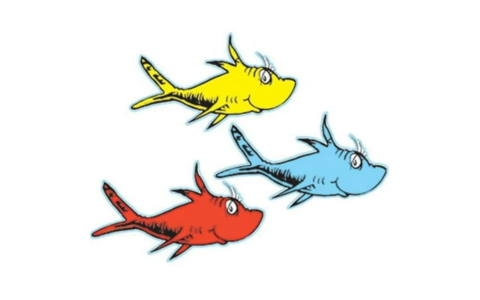 Eureka Dr. Seuss One Fish Two Fish Assorted Paper Cut Outs Eu 841218