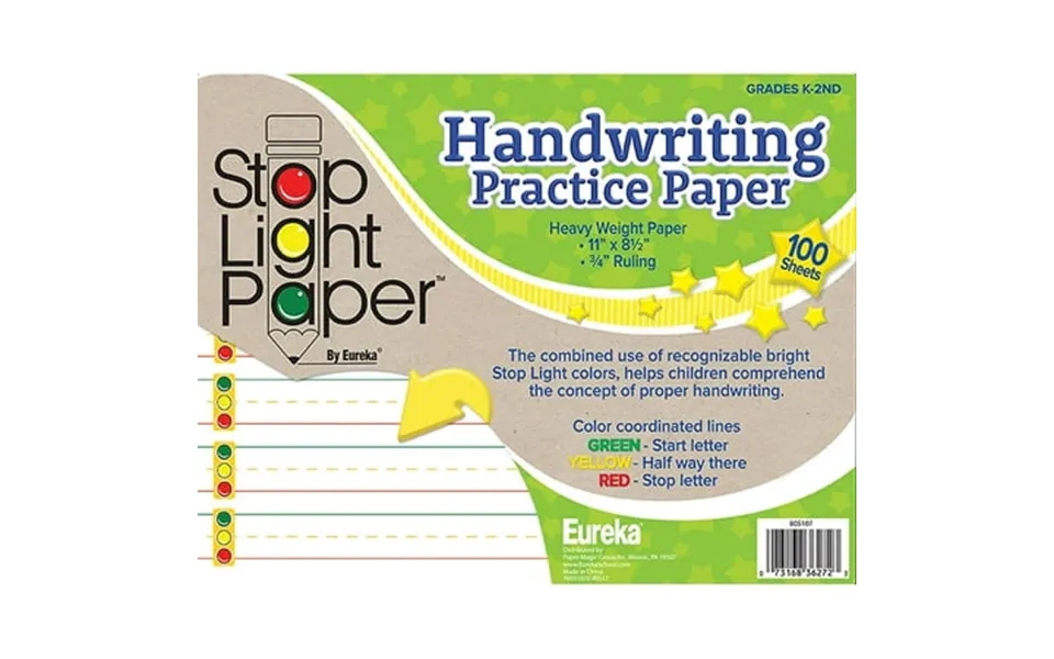 Eureka Eu-805107 Stop Light 100 Count Practice Paper