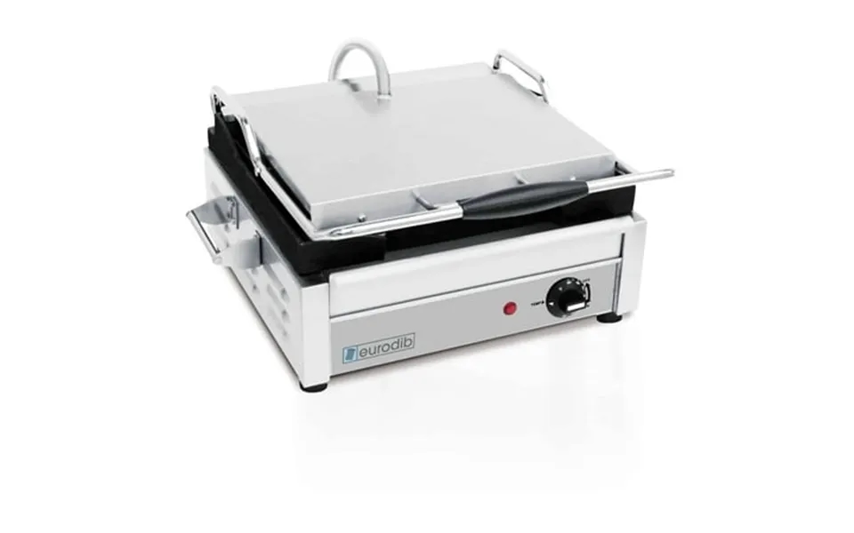 Eurodib - 120v Medium All Flat Sandwich Panini Grill Commercial Machine Sfe02340 120