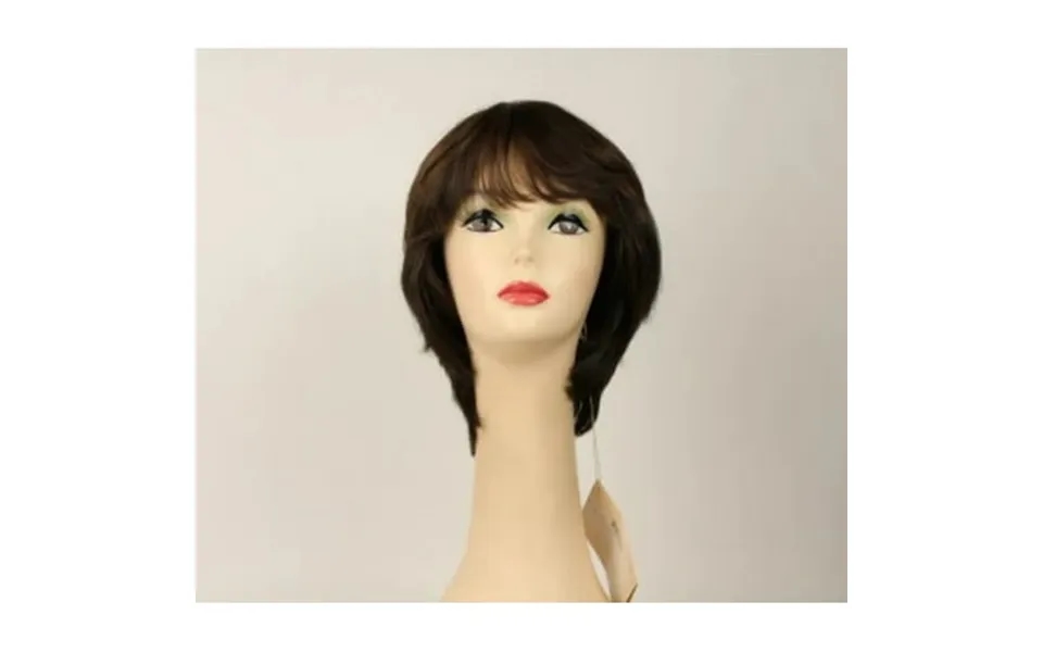 European Human Hair Freeda Wig Linda Dark Brown With Warm Highlights Multi-directional Skin Top Size M